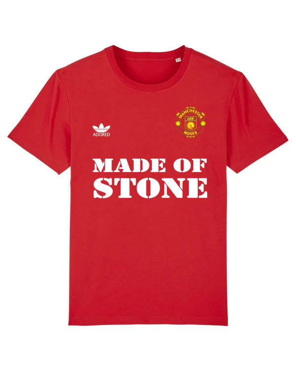 MANCHESTER ROSES (Red Version): T-Shirt Inspired by The Stone Roses & Football