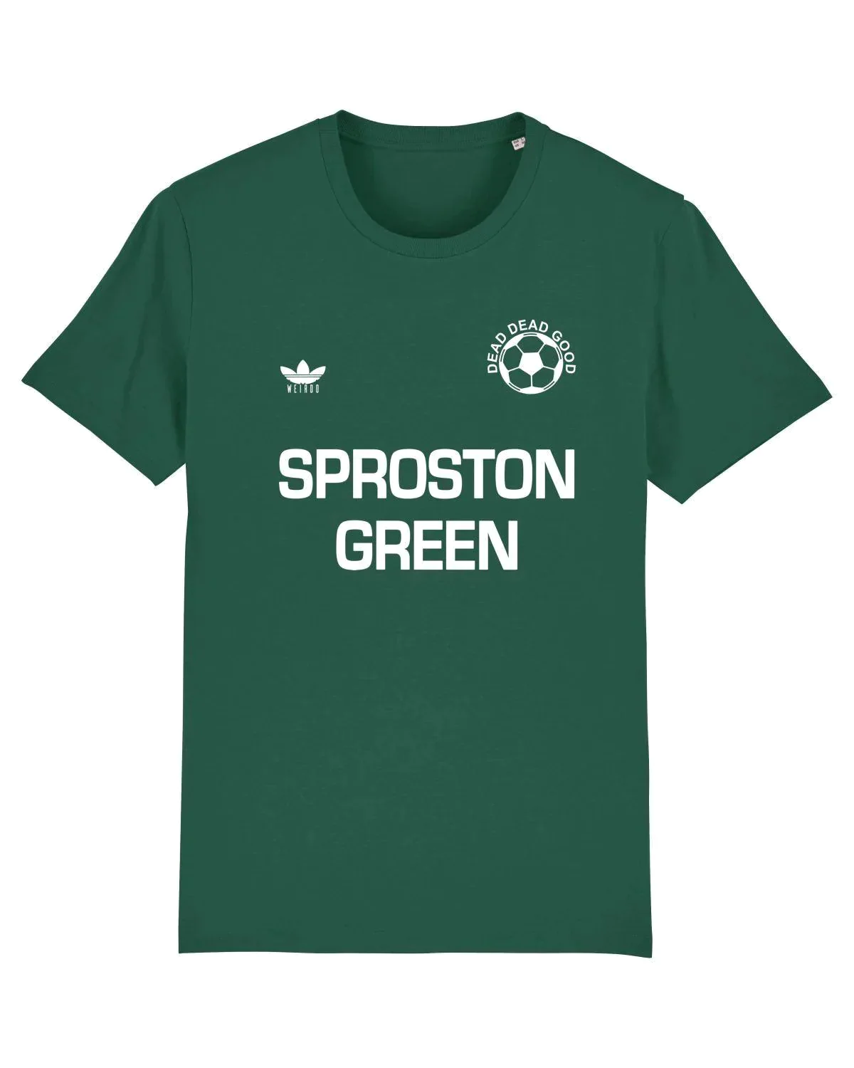 SPROSTON GREEN: T-Shirt Inspired by The Charlatans & Football (2 Shades of Green Available)